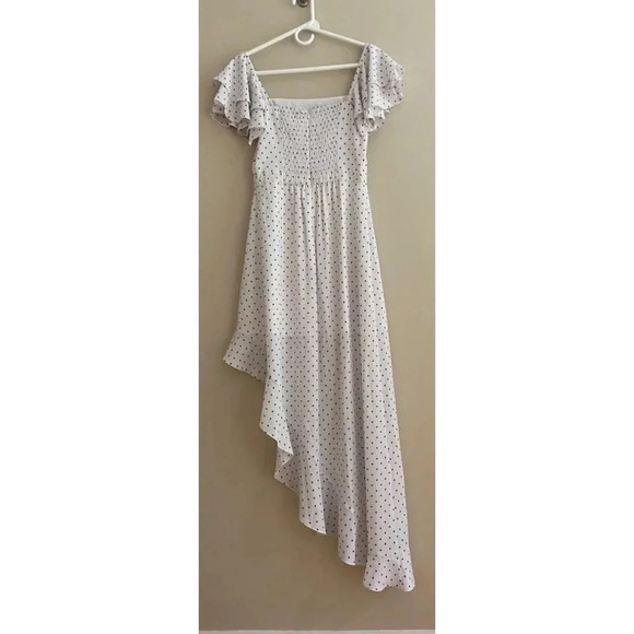 Ali and Jay LA Small Terrace Time Ruffle Slit Polka Dot Maxi Dress - Picture 10 of 11